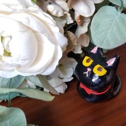 赤いリボンの似合う黒猫ちゃん 1枚目の画像