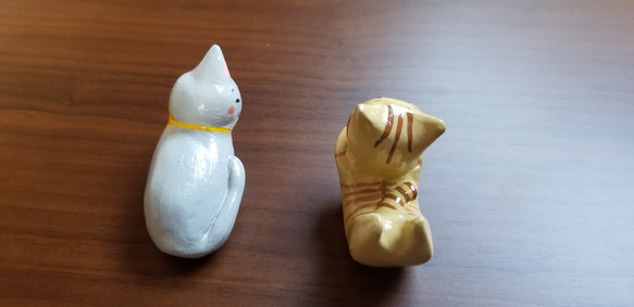 にゃんこ兄妹の猫の箸置き 2枚目の画像
