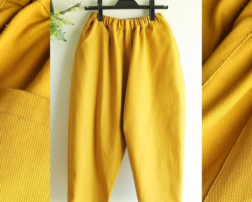 c_o_c_o_r_o コットンバルーンパンツ マスタードイエロー 通年用