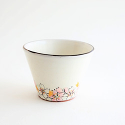 花模様のフリーカップ　ぞばちょこ　デザートカップ　スープカップにおすすめ　桜 1枚目の画像