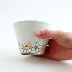 花模様のフリーカップ　ぞばちょこ　デザートカップ　スープカップにおすすめ　桜 5枚目の画像