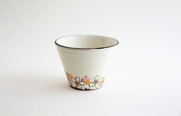 花模様のフリーカップ　ぞばちょこ　デザートカップ　スープカップにおすすめ　桜 6枚目の画像