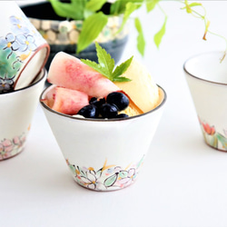 花模様のフリーカップ　ぞばちょこ　デザートカップ　スープカップにおすすめ　桜 8枚目の画像