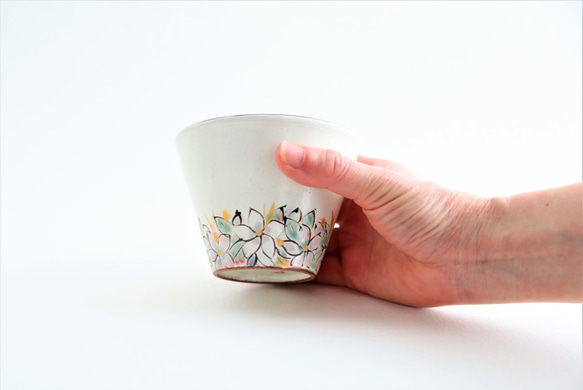 フラワーリース　フリーカップ　ぞばちょこ　デザートカップ　スープカップにおすすめ 3枚目の画像