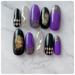 ネイルチップオーダー クロム クロムネイル ネイルチップ サブカル y2K ネイルチップ 赤黒 クロム 十字架 サブカル y2k 地雷型 量産型 薔薇の