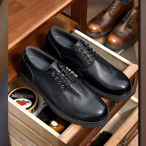 未使用級✨ 定価¥19500 ビューフォート オパンケレザーシューズ ビンテージ70's○DEADSTOCK Rand craftレザーUチップシューズ黒