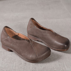 【送料無料】新しいレトロな牛革のソフトソールの女性靴 9枚目の画像