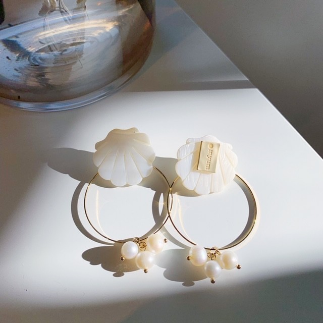 【冬シェルシリーズ】pretty ピアス