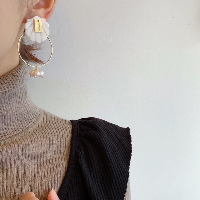 【冬シェルシリーズ】pretty イヤリング