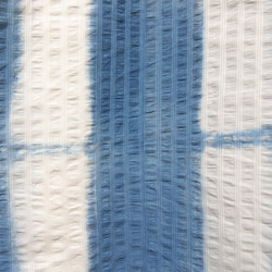 藍染棉質足球條紋 魚尾連身裙03 第4張的照片