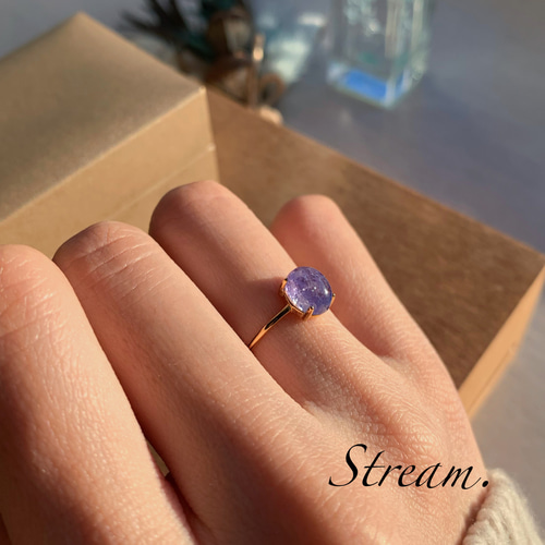 松野屋 キャンバスフラットショルダー 宝石質5A タンザナイトシルバー