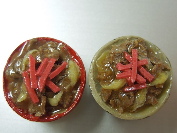 フェイクフード☆牛丼2個セット 2枚目の画像