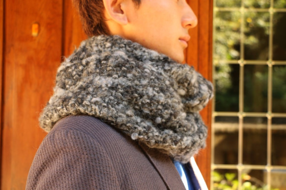 人気のボリュ－ムスヌ－ド！Dark Gray Bubbling Snood for ladies（再販） 7枚目の画像