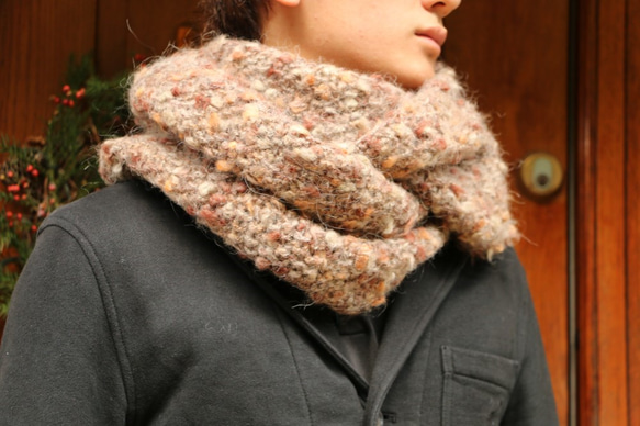 人気のボリュームスヌード！Brown Bubbling Snood　（再販） 7枚目の画像