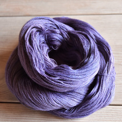 Shôbu Iro  手染の極細毛糸レース編みに最適　80% Extra Fine Merino + 20% Silk 3枚目の画像