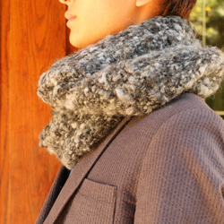 人気のボリュ－ムスヌ－ド新色！Dark Gray Bubling Snood for men（再販） 4枚目の画像