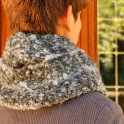 人気のボリュ－ムスヌ－ド新色！Dark Gray Bubling Snood for men（再販） 5枚目の画像