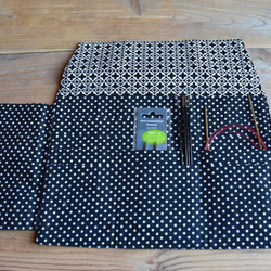 編み物　針入れ　　コンパクトにまとめられる編み物針入れ　nc007 1枚目の画像