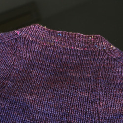 Delilah　脱ぎ着がとっても楽な手染の総ゴム編みのベスト　M size 6枚目の画像