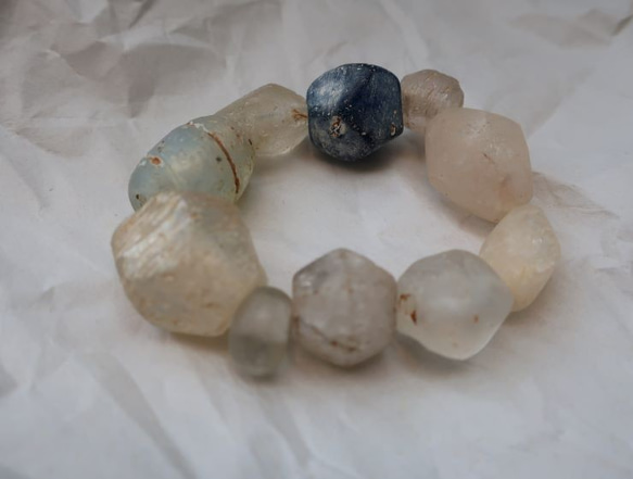 BEADS　古代ガラス大粒　ブレスレット(OG14) 3枚目の画像