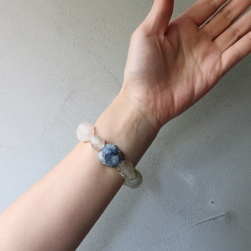 BEADS 古代ガラス大粒 ブレスレット(OG14) ブレスレット Bellecapri 