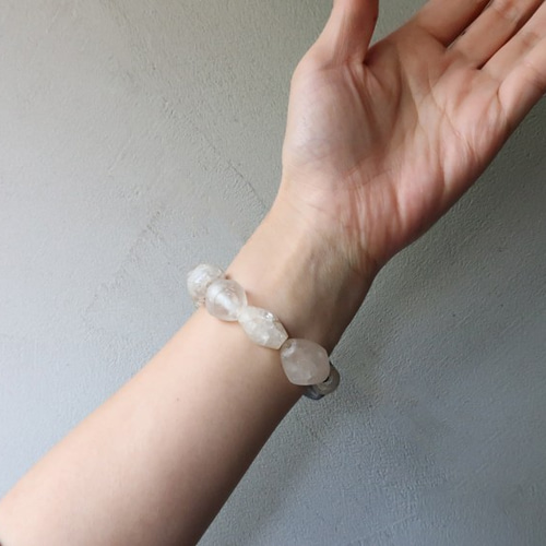 BEADS 古代ガラス大粒 ブレスレット(OG14) ブレスレット Bellecapri 