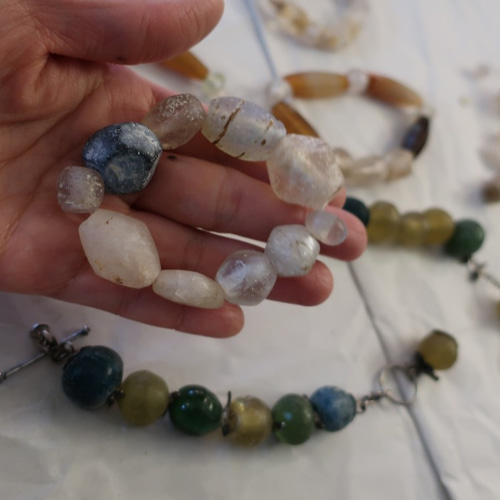 BEADS 古代ガラス大粒 ブレスレット(OG14) ブレスレット Bellecapri 