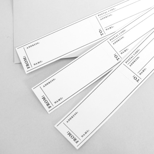 宛名シール スリム シンプル 宛名ラベル シール・ステッカー Hio