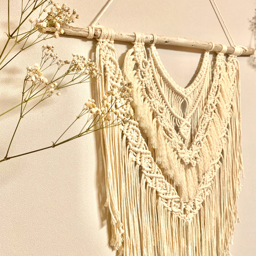 大型 マクラメタペストリー タペストリー・壁掛け SOURIRE 通販