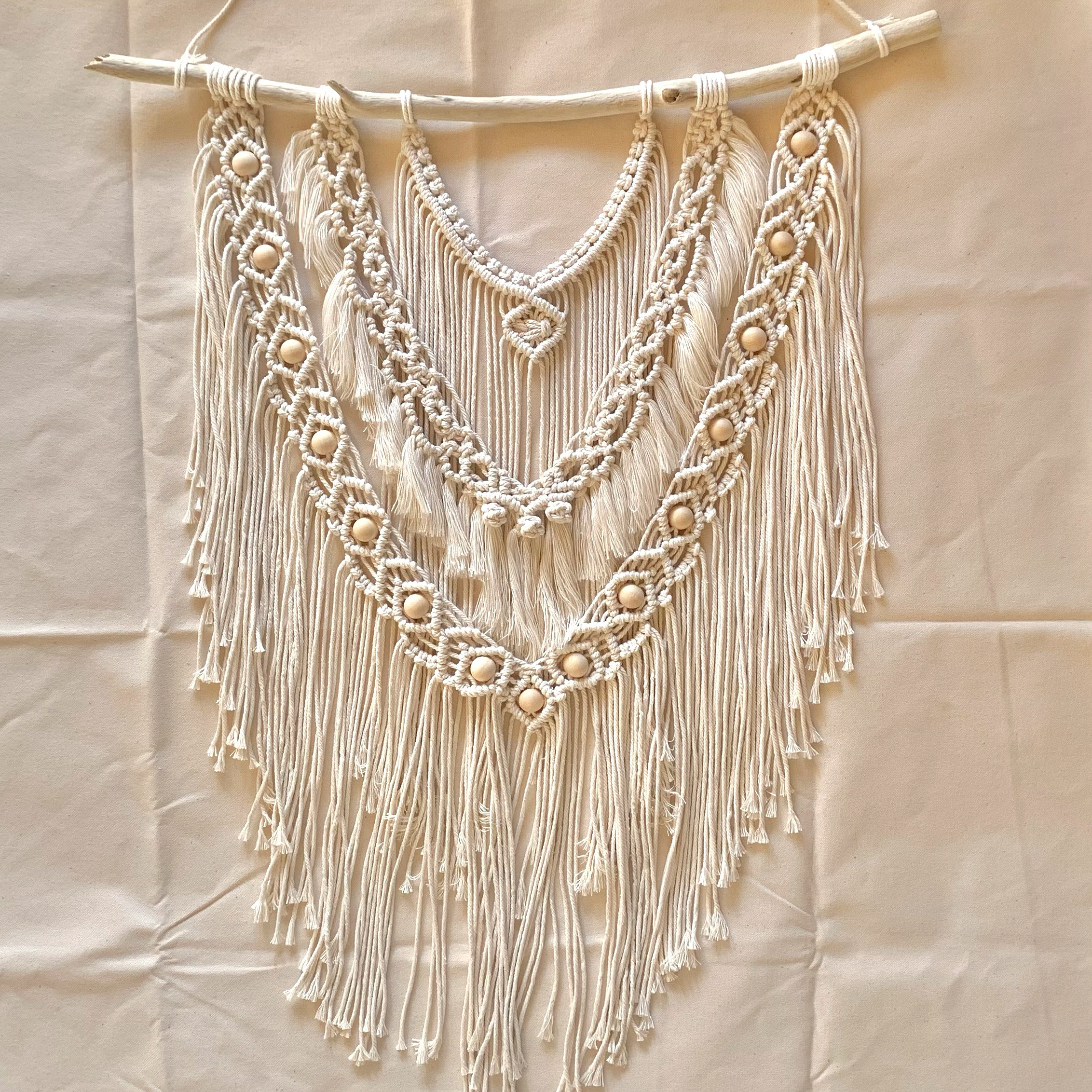 大型　マクラメタペストリー