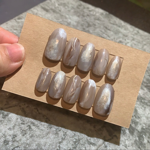 no.19«オーダー受付中»ニュアンスネイル 個性派ネイル テラコッタ  