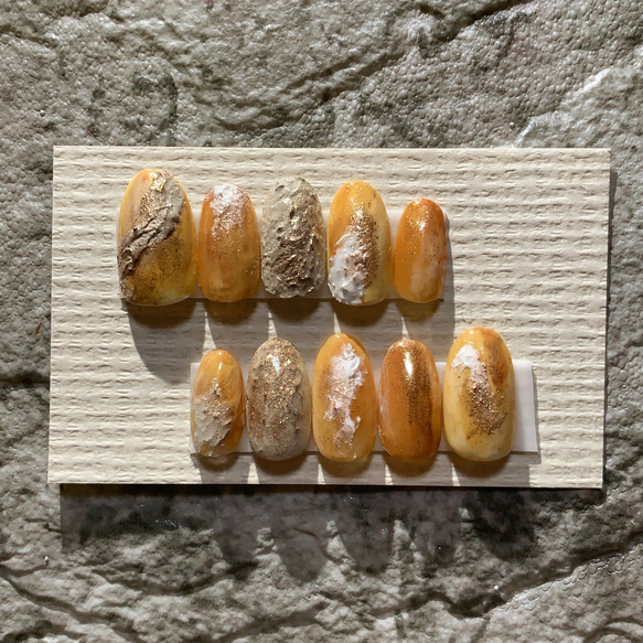 ネイルチップ テラコッタ ニュアンス ちゅるん うるうる ネイルチップオーダー ネイルチップ テラコッタ ニュアンス ちゅるん うるうる ネイル