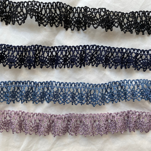 50㎝〜】FC-0343 ラメ入り フリルレース フリル ブレード レース