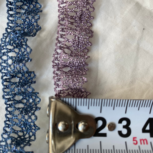 50㎝〜】FC-0343 ラメ入り フリルレース フリル ブレード レース