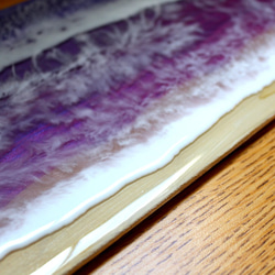 【受注製作】Moana Poni (Purple Ocean)With Aloha from Hawaii 波アート 9枚目の画像