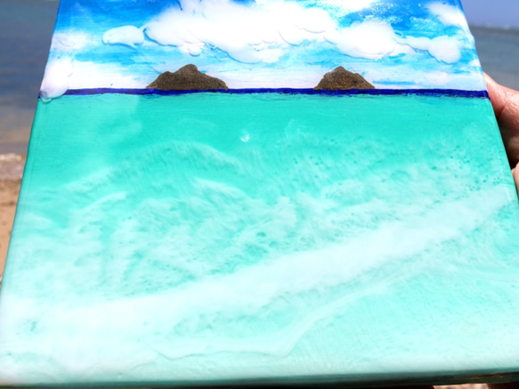 【受注制作】Lanikai Moku Lua(Twin Island in Heavenly Sea/天国の海の双子島) 5枚目の画像