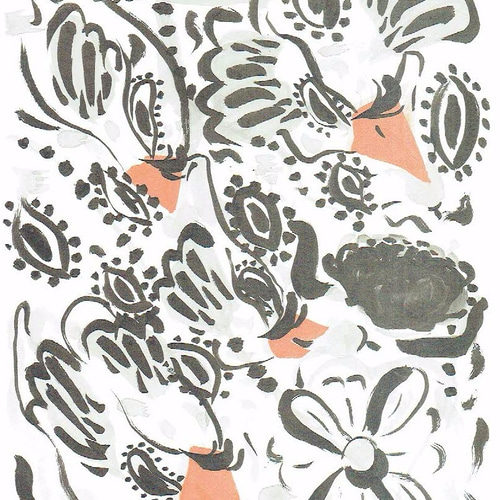 錦花鳥／花（墨絵） イラスト みつぞの奇和モノ屋 通販 3009507