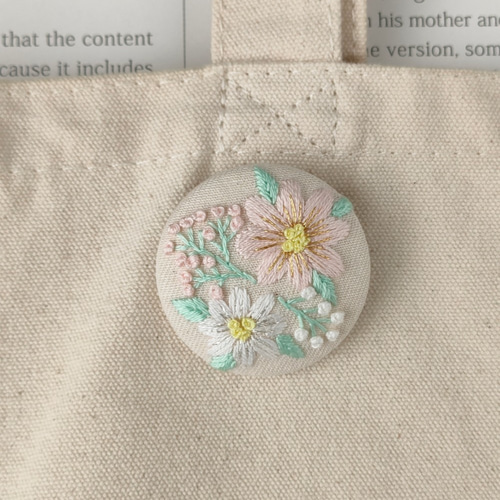 刺繍糸パステルカラーお花♡ベビーヘアクリップ　ヘアゴム 刺繍糸パステルカラーお花♡ベビーヘアクリップ ヘアゴム 楽天