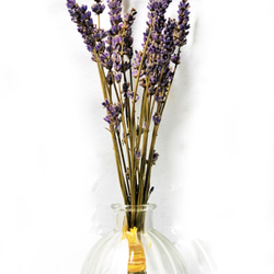 ドライフラワー ラベンダー 香り ハーブ 安眠効果 癒し プチブーケ ガラス花器 飾り石 ナチュラル 自然 インテリア 3枚目の画像