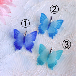 【包郵】玻璃蝴蝶吊墜上衣，多種顏色可選（小號，銀色） 第2張的照片