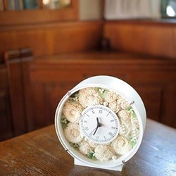 （再販×11）結婚祝いに♪アニバーサリーギフトに♪花時計（ホワイト）◆ 5枚目の画像