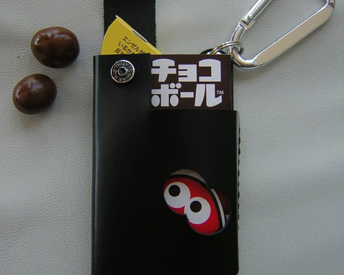 本革チョコボールケース(ブラック) その他ケース nasukeleather