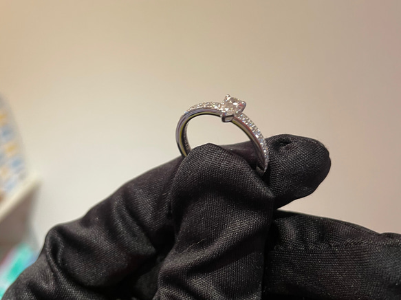 ペアシェイプ　diamond ring 4枚目の画像