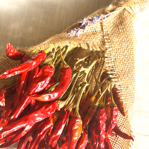 唐辛子 ブーケ キッチン スワッグ ドライフラワー ネコファーム 通販