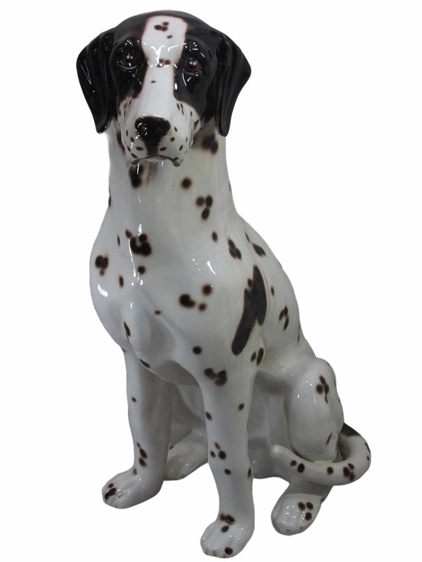 Joechan様専用 陶器犬 ダルメシアン 難有 オブジェ 置物