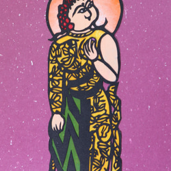 川上澄生 「煙管４本」、昭和2希少画集より、新品高級額装付 送料無料]切り絵 川上澄生の「煙管を持つ南蛮人」 切り絵 HIROSI 通販