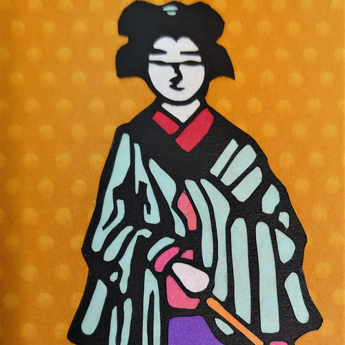 送料無料]切り絵 川上澄生の「おとしさん」 切り絵 HIROSI 通販