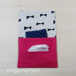 移動ポケット(りぼん×濃いピンク) 2枚目の画像