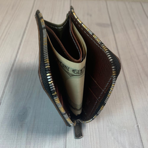 L字ファスナー 革財布 クロムエクセル 財布 二つ折り財布 1300NE 通販