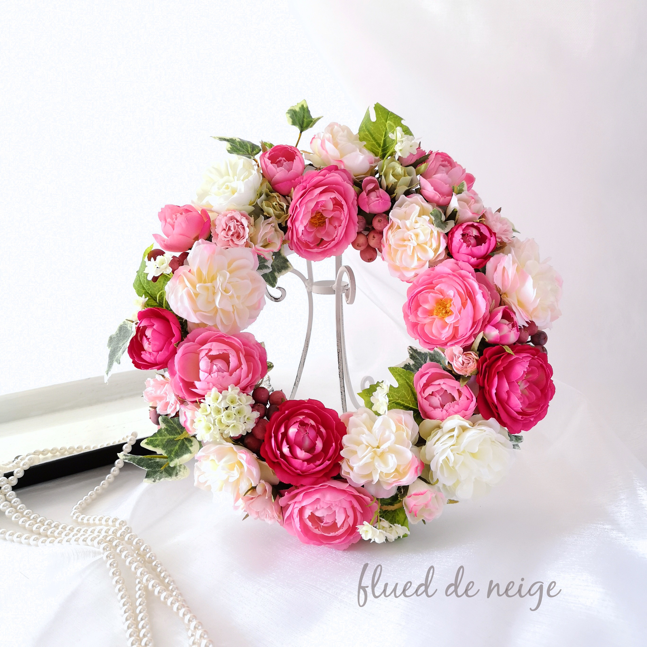 ローズのリース※28cm